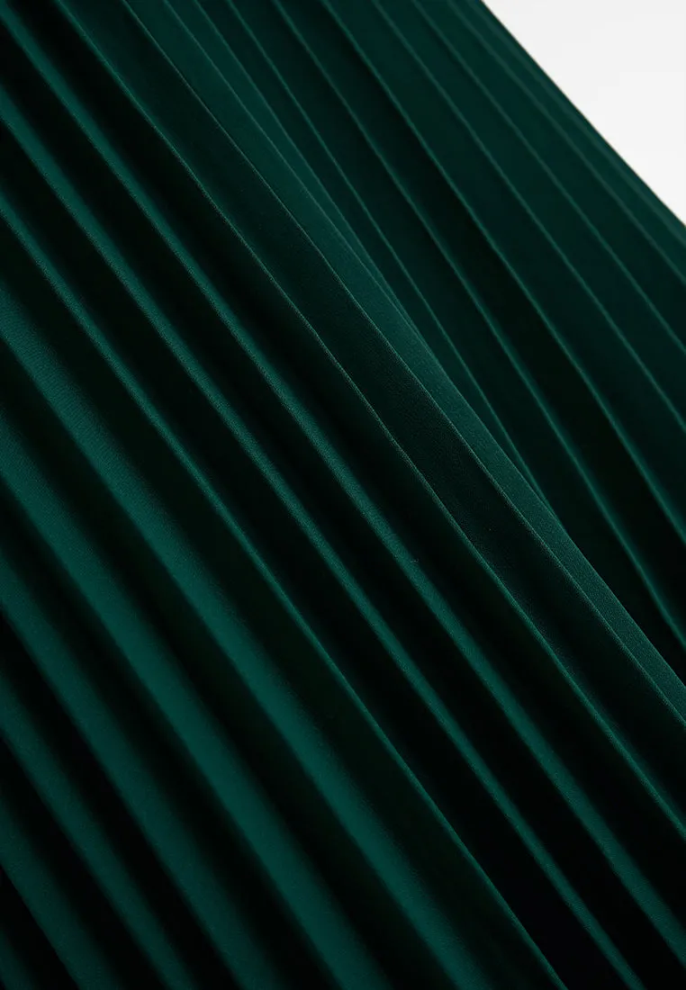Posey Pretty Pleated Long Skirt