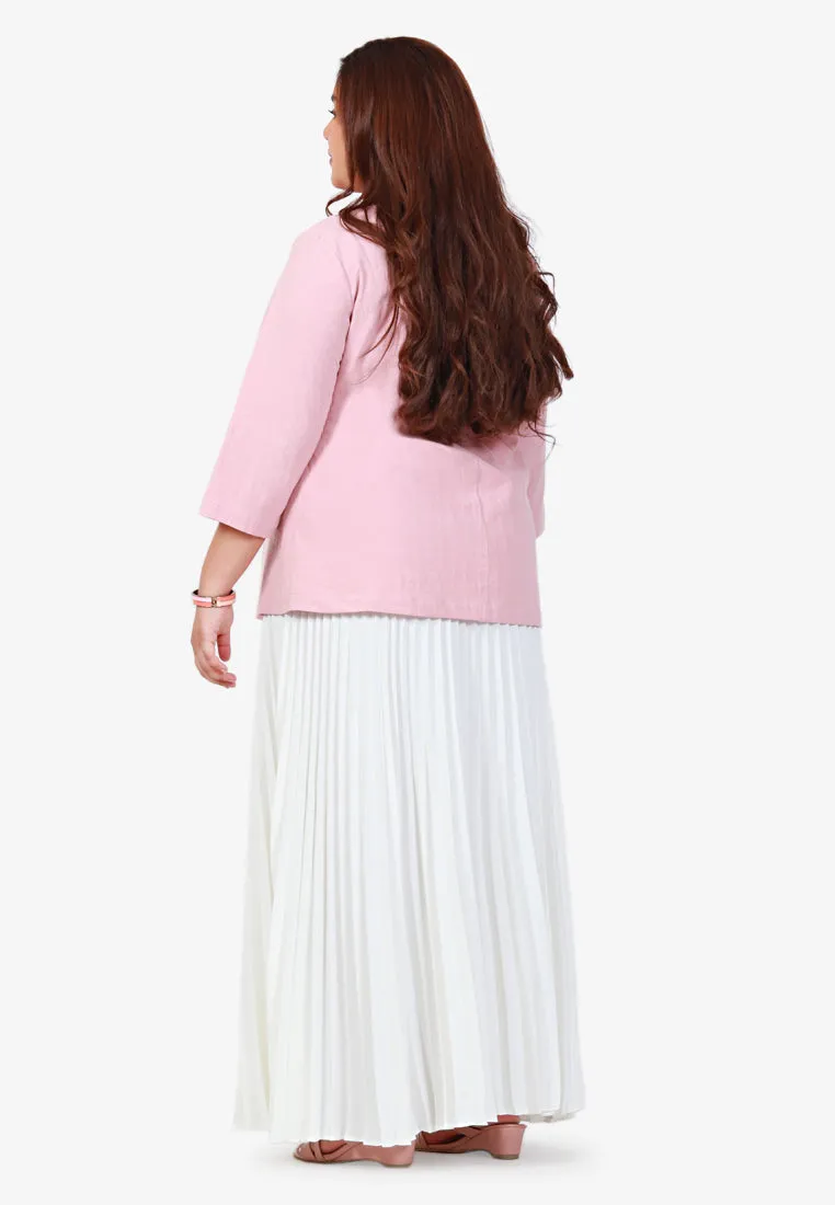 Posey Pretty Pleated Long Skirt