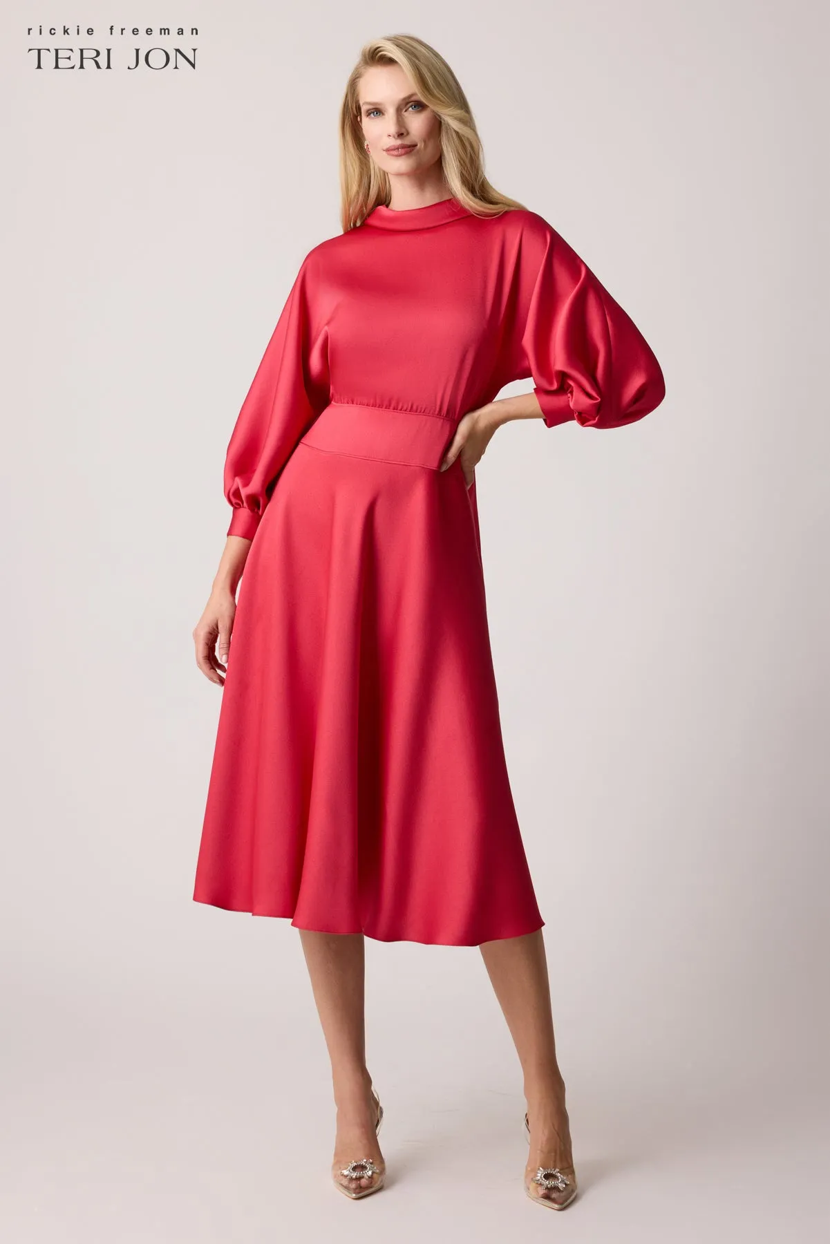 Roll Neck Midi Dress
