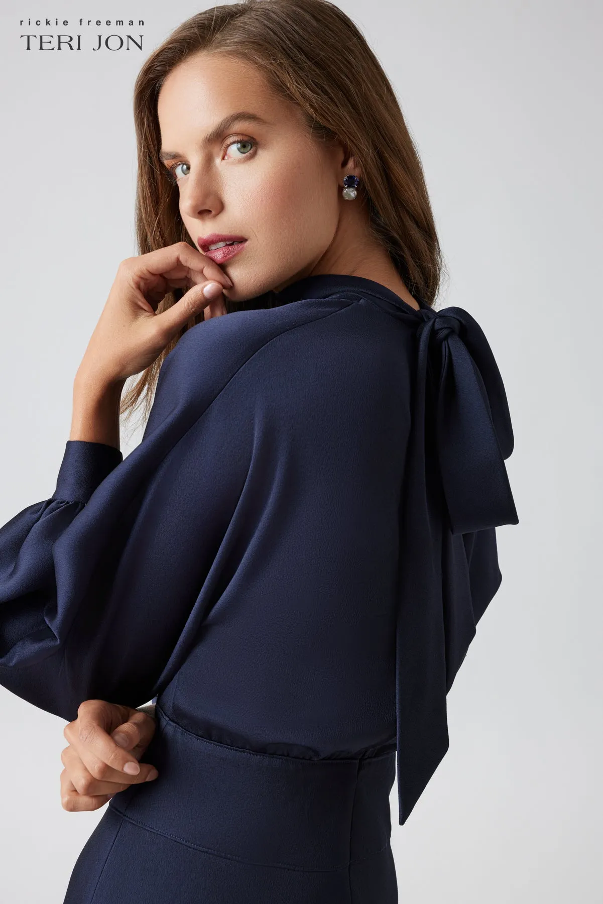 Roll Neck Midi Dress
