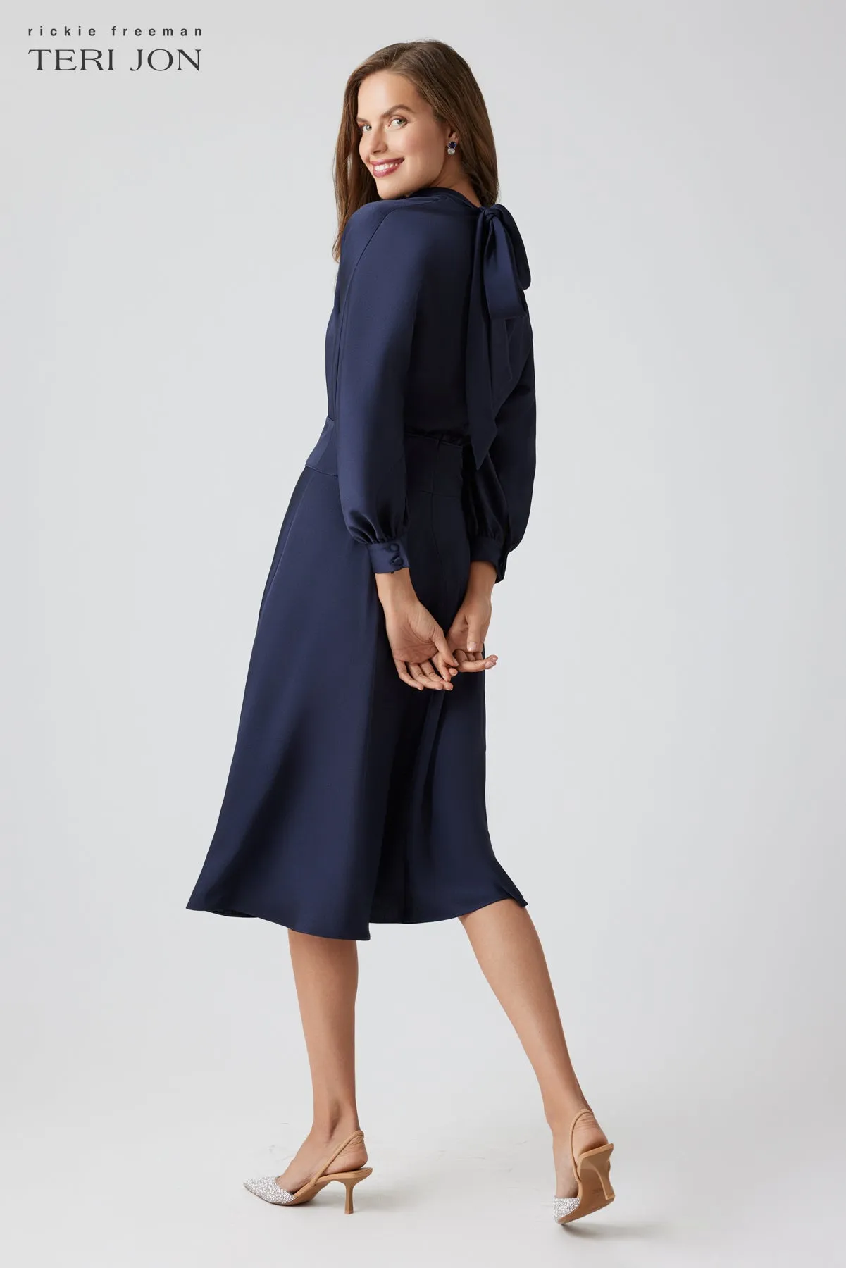 Roll Neck Midi Dress