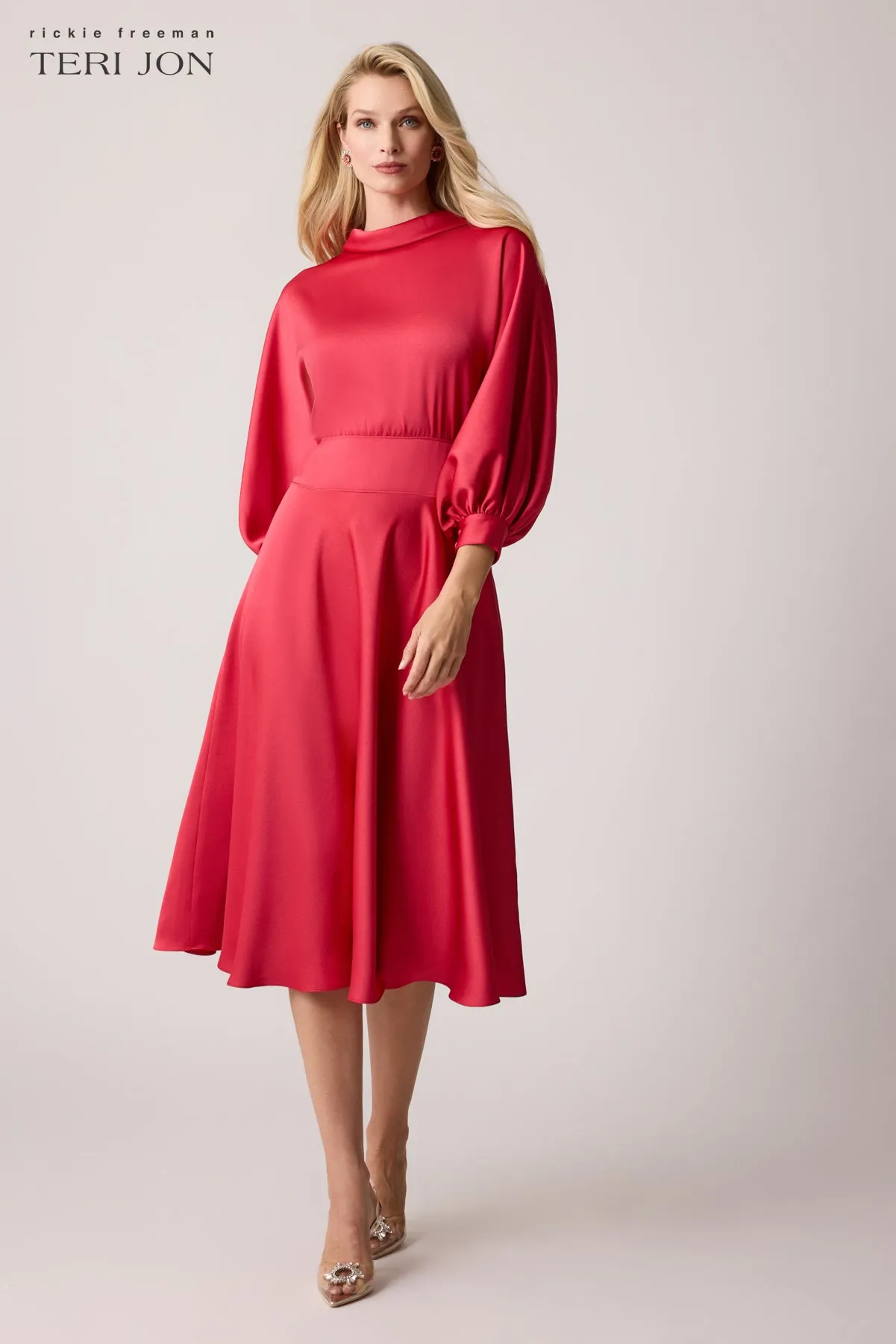 Roll Neck Midi Dress