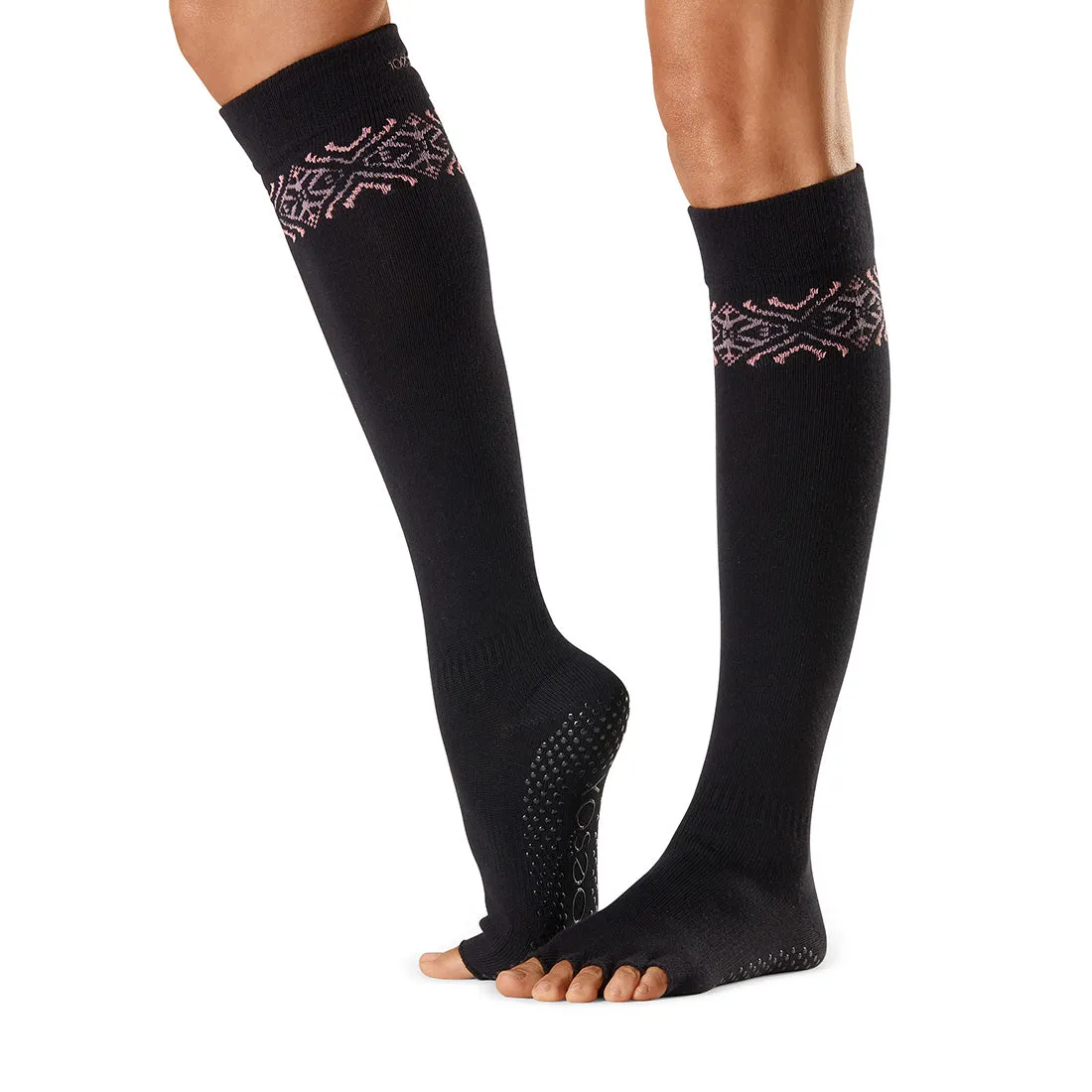 Scrunch Half-Toe Knee high Grip Socks (Barre / Pilates)
