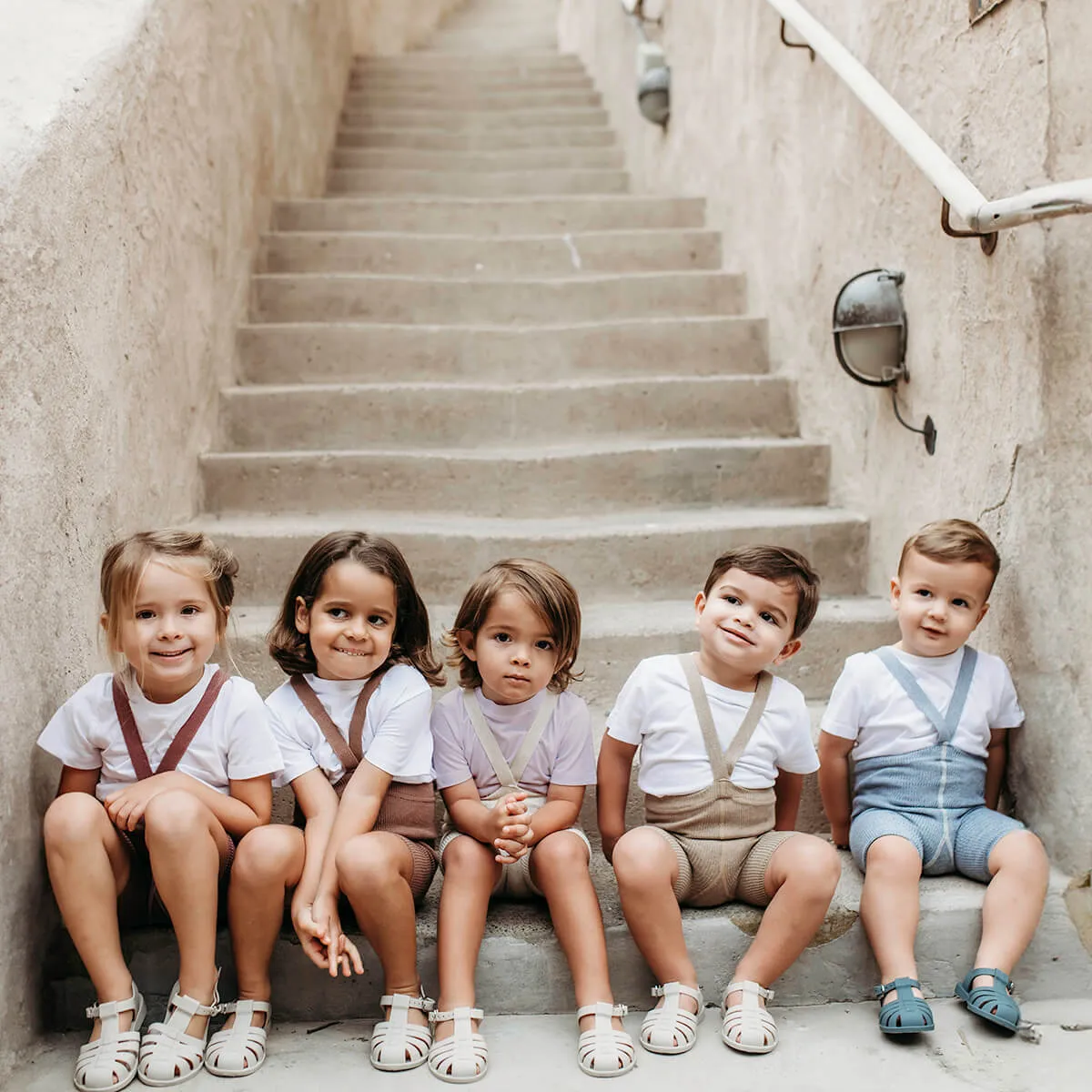 Shorty Tights With Braces in Marshmallow Sky by Silly Silas - Last One In Stock - 0-1 Years