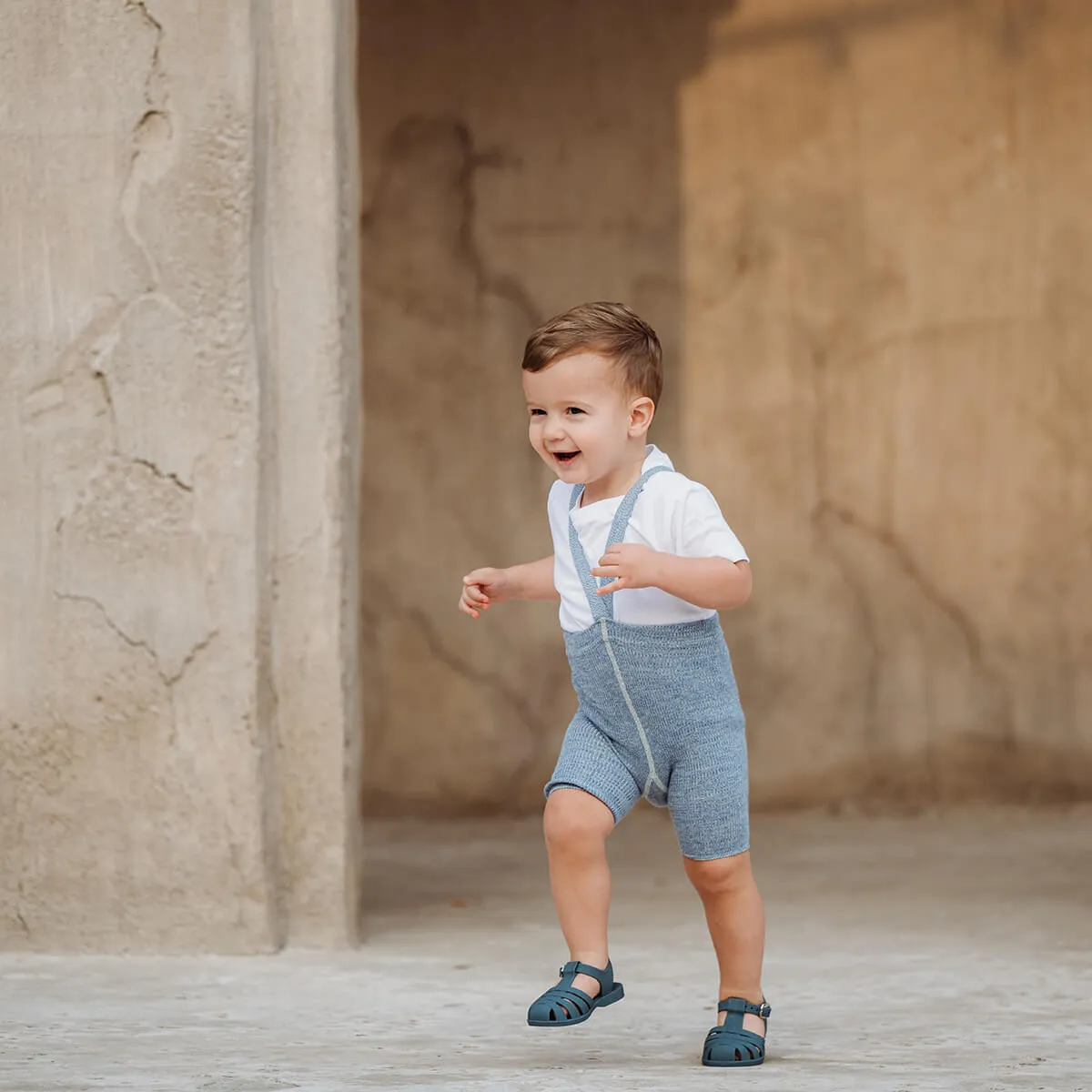 Shorty Tights With Braces in Marshmallow Sky by Silly Silas - Last One In Stock - 0-1 Years