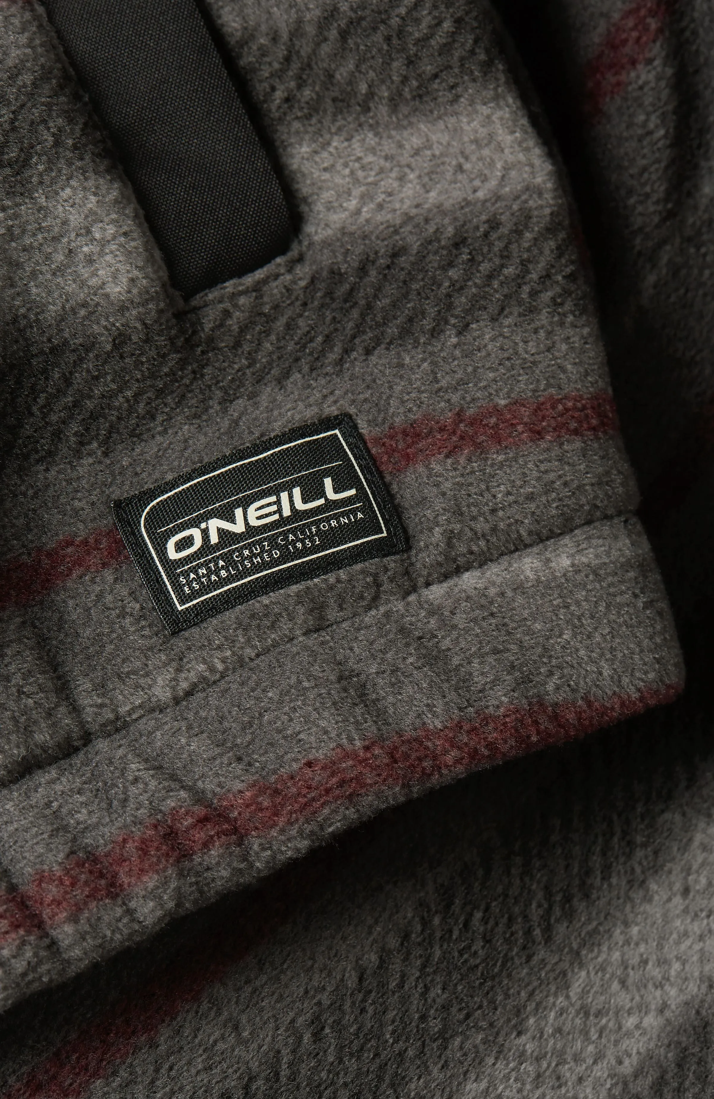 Superfleece Half Zip Hoodie | Grey Crossover Stripe