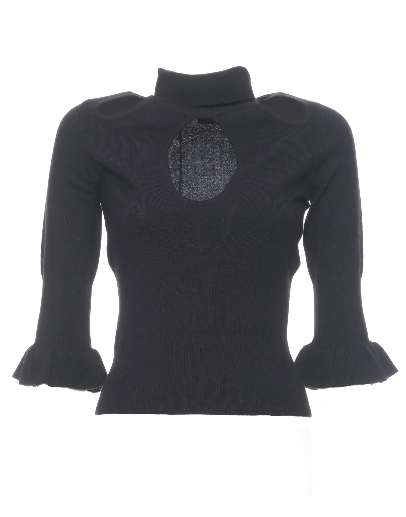 T-shirt for woman 102053 A19D Z99 BLACK PINKO