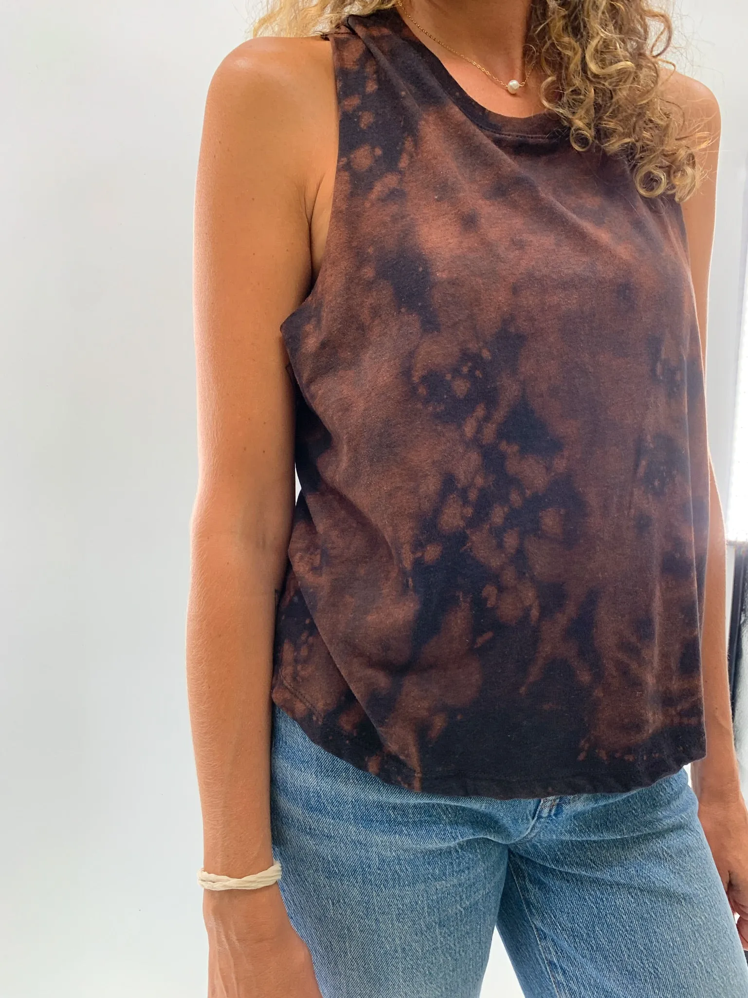 Tie Dye Racerback Crop Tank