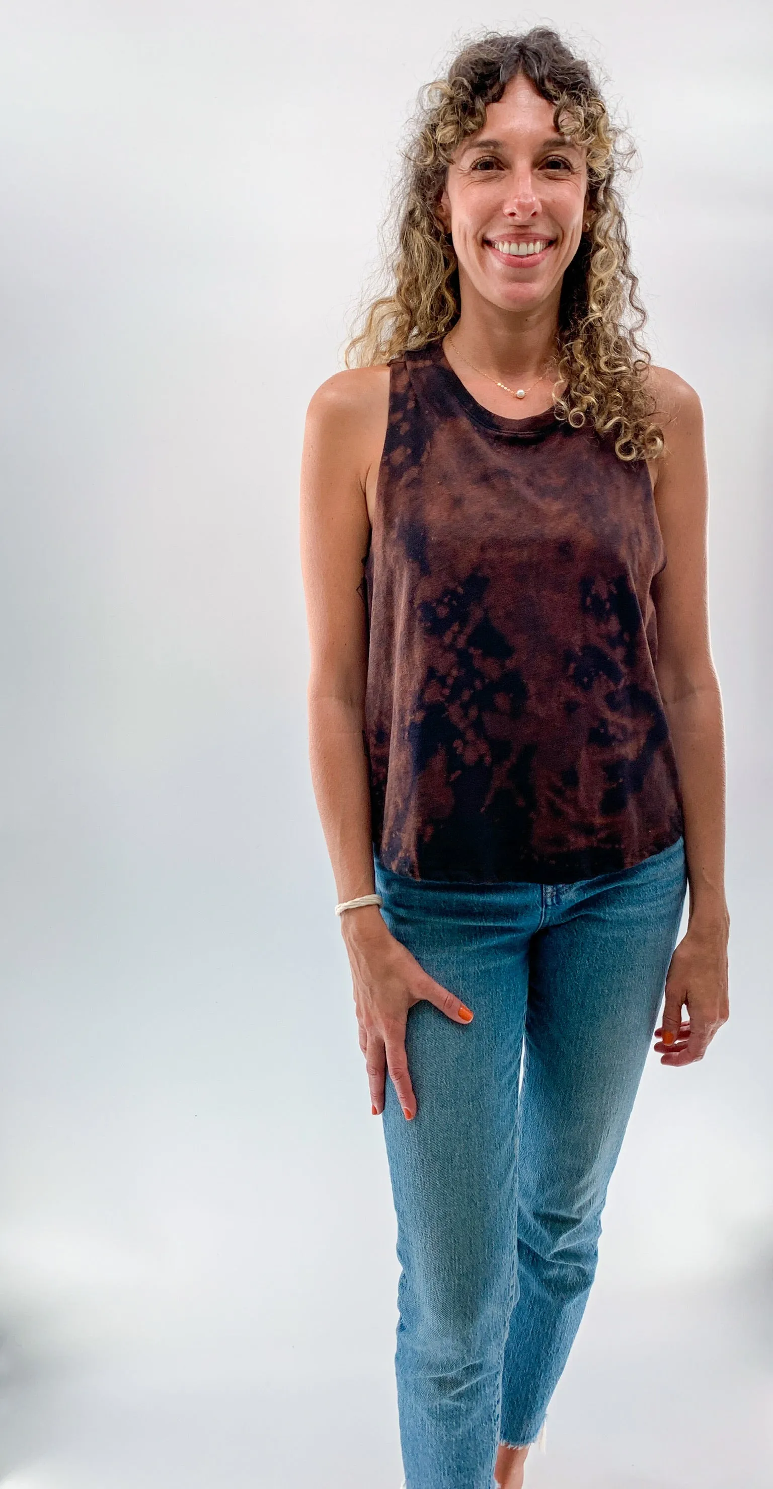 Tie Dye Racerback Crop Tank