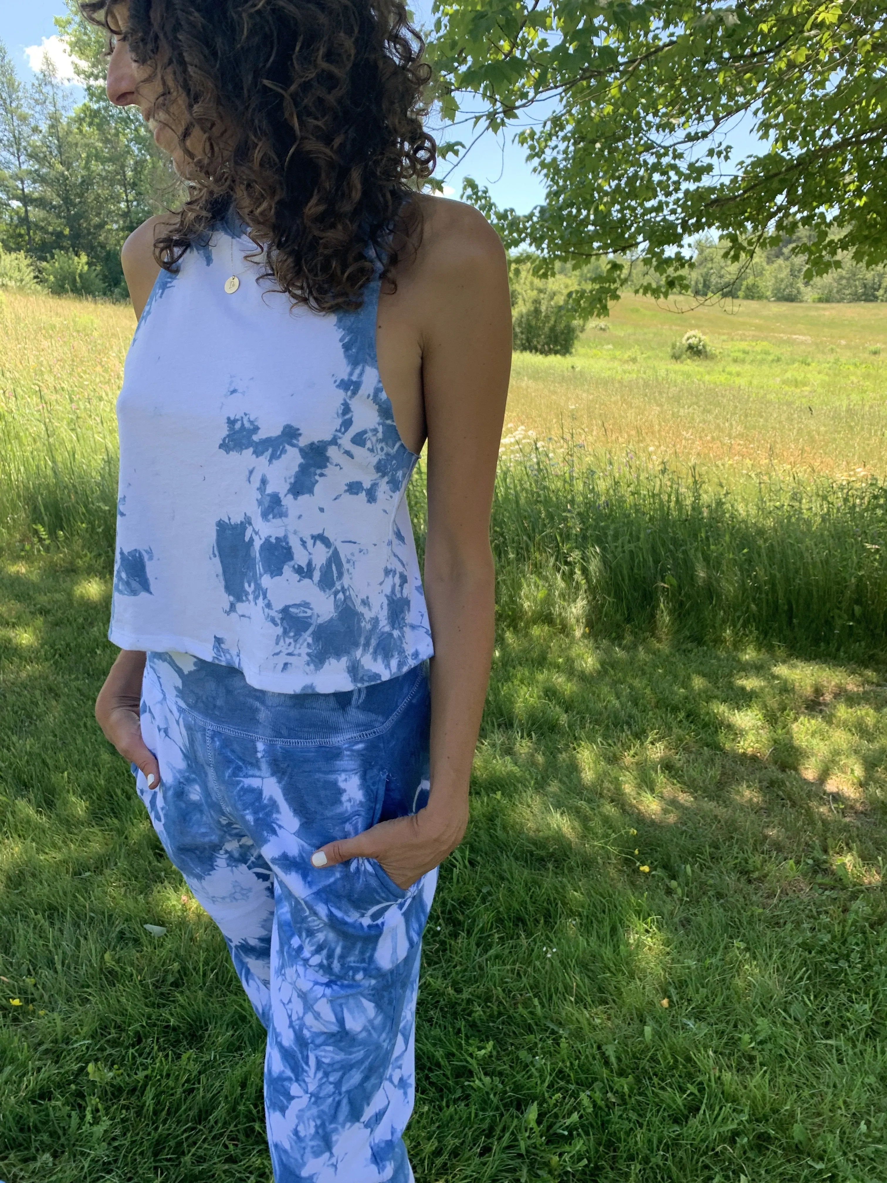 Tie Dye Racerback Crop Tank
