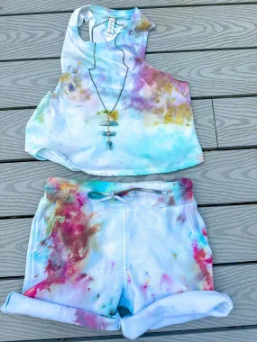 Tie Dye Racerback Crop Tank