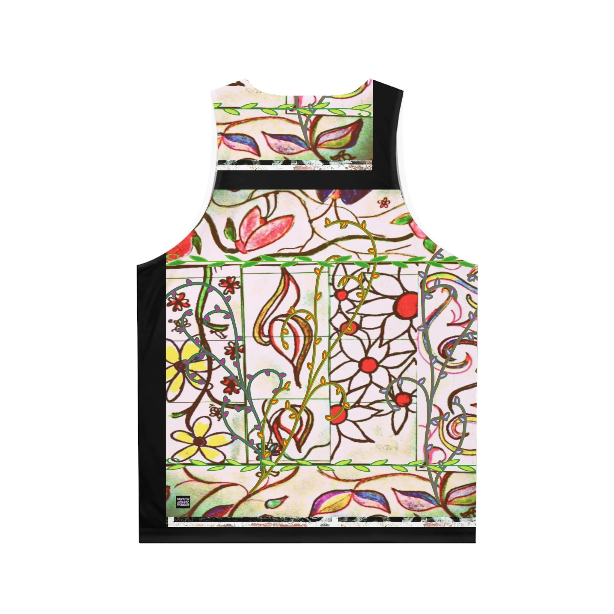 Unisex Tank Top (AOP) FLORAL DOODLES