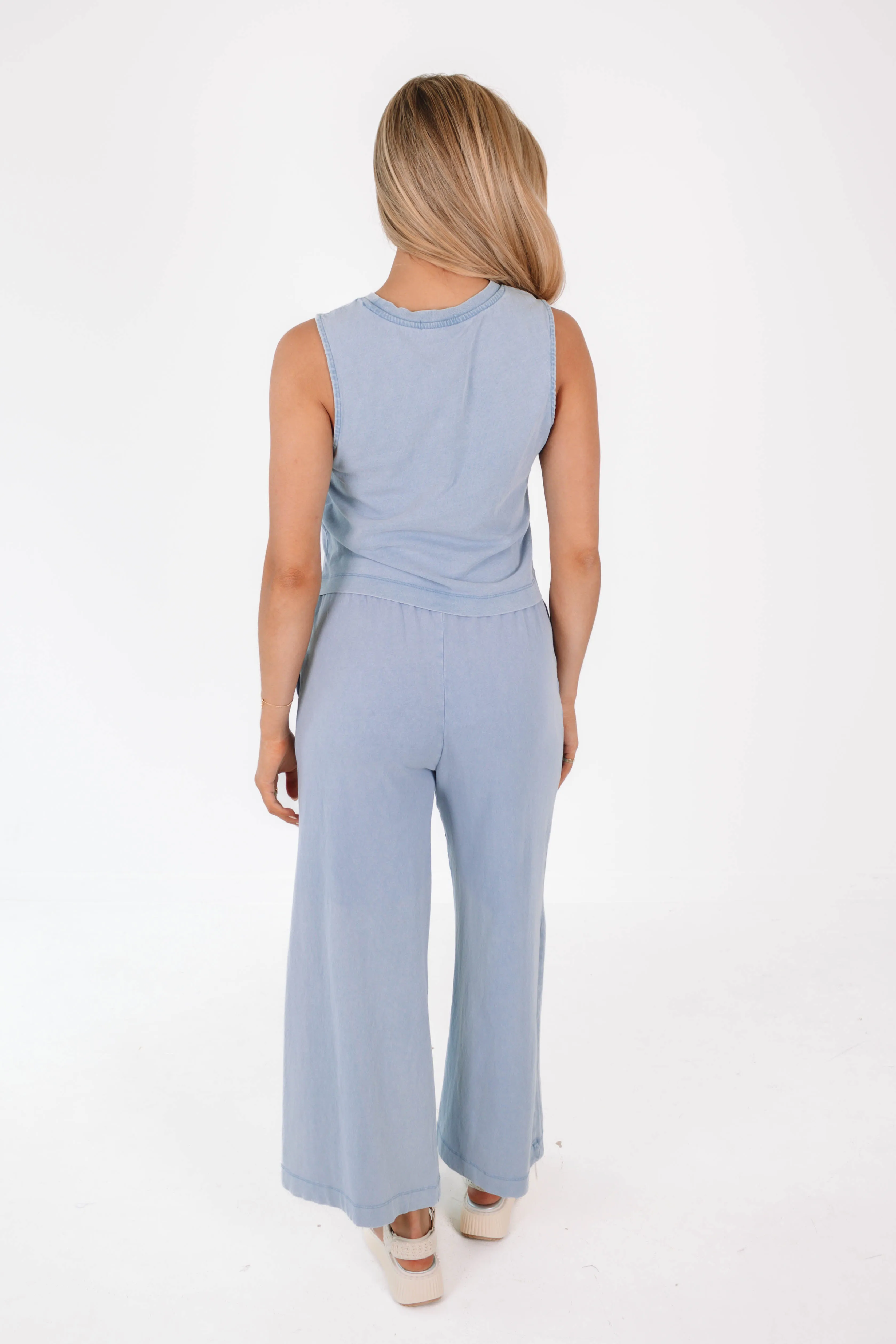 Z Supply Sloane Muscle Tank - Washed Indigo